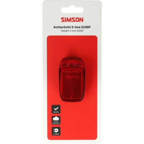 Simson aurora luz trasera e-line e100f