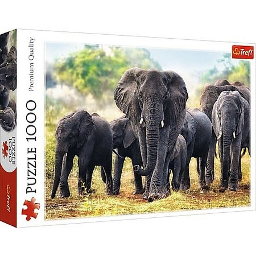 Puzzle Elefantes africanos, 1000.