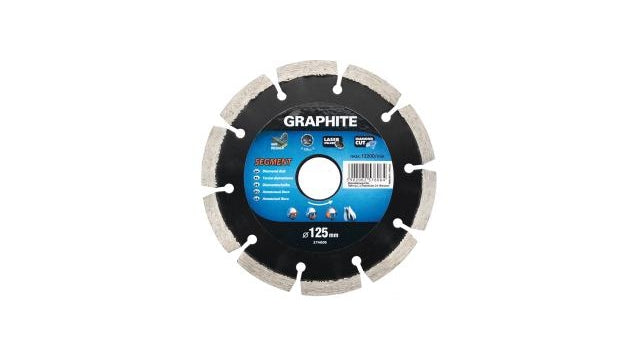 Graphite Diamant Disk 125x22x8.0x2.2 mm segmento MPA láser EN13236