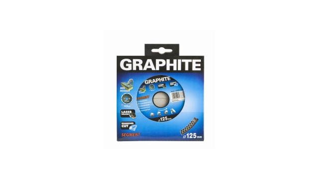 Graphite Diamant Disk 125x22x8.0x2.4 mm, segmento tipo X, láser, materiales duros MPA EN13236
