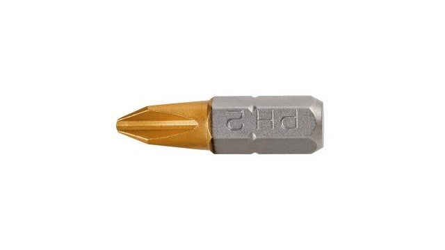 Grafito Bit de grafito PH2 25 mm S2 Tin 2 en una ampolla