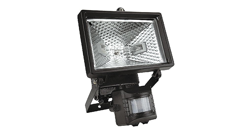 Topex topex 94w022 lámpara de construcción + sensor 150w negro, ip 44