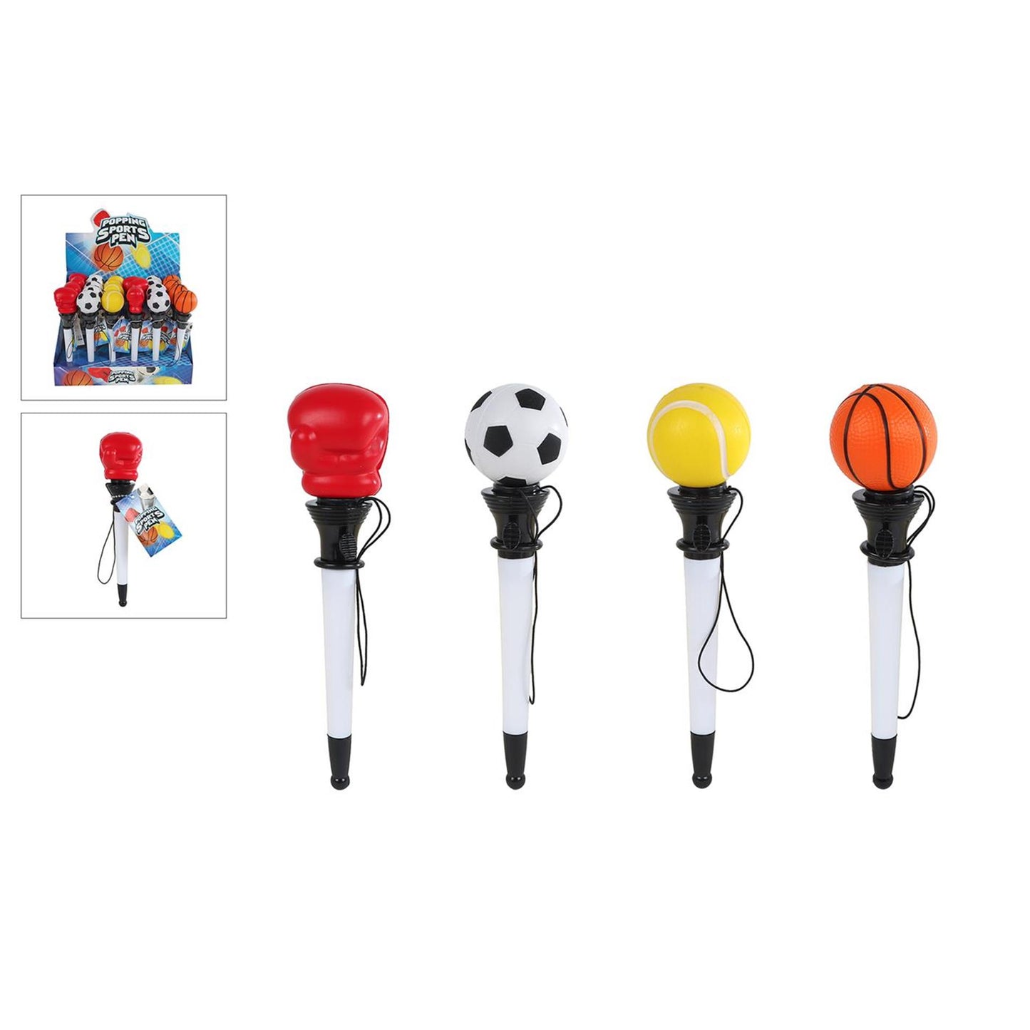 Bolígrafo pelota deportiva 18cm