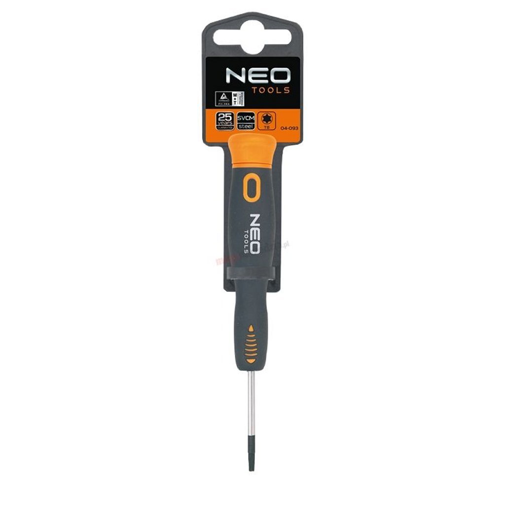 Neo Herramientas NEO Tools Torx Destornillador T6X40 mm de acero Magnetic CRMO
