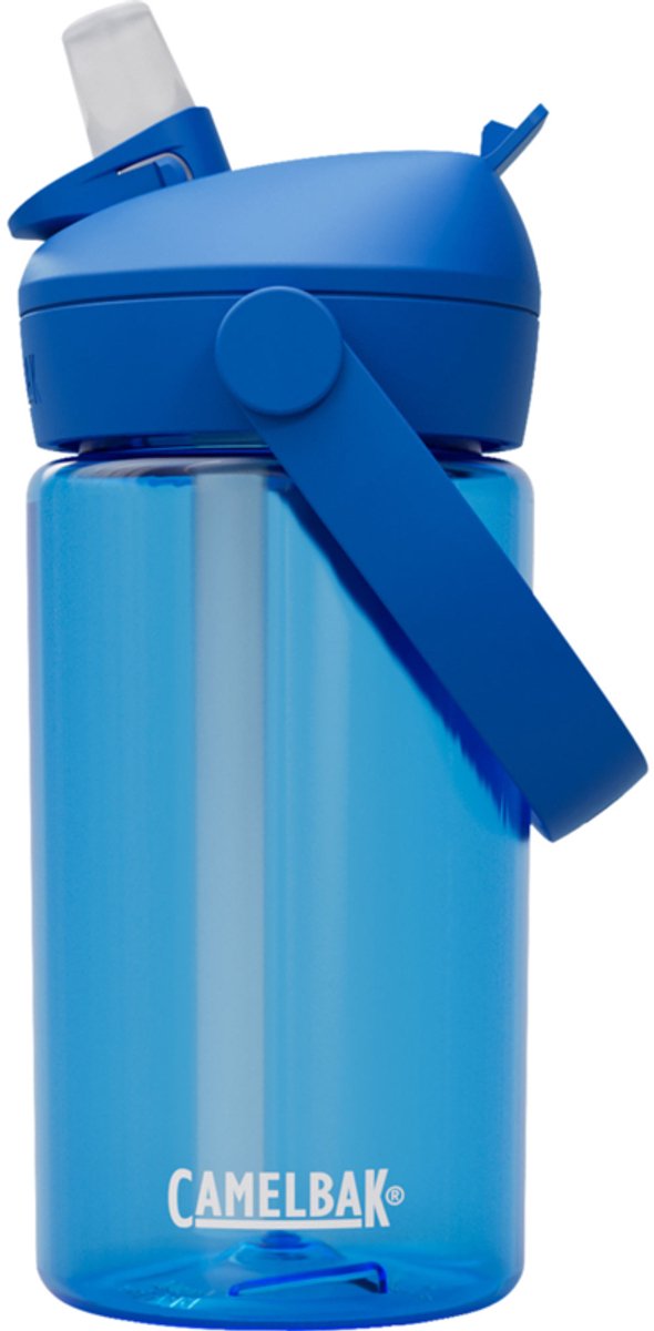 Camelbak thrive flip straw drinkfles kids - 400 ml - met rietje - waterfles - blauw (true blue)