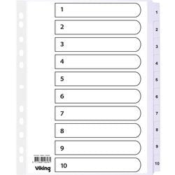 Pestañas mylar office depot carton a4 170g transparente 1-10 11 agujeros