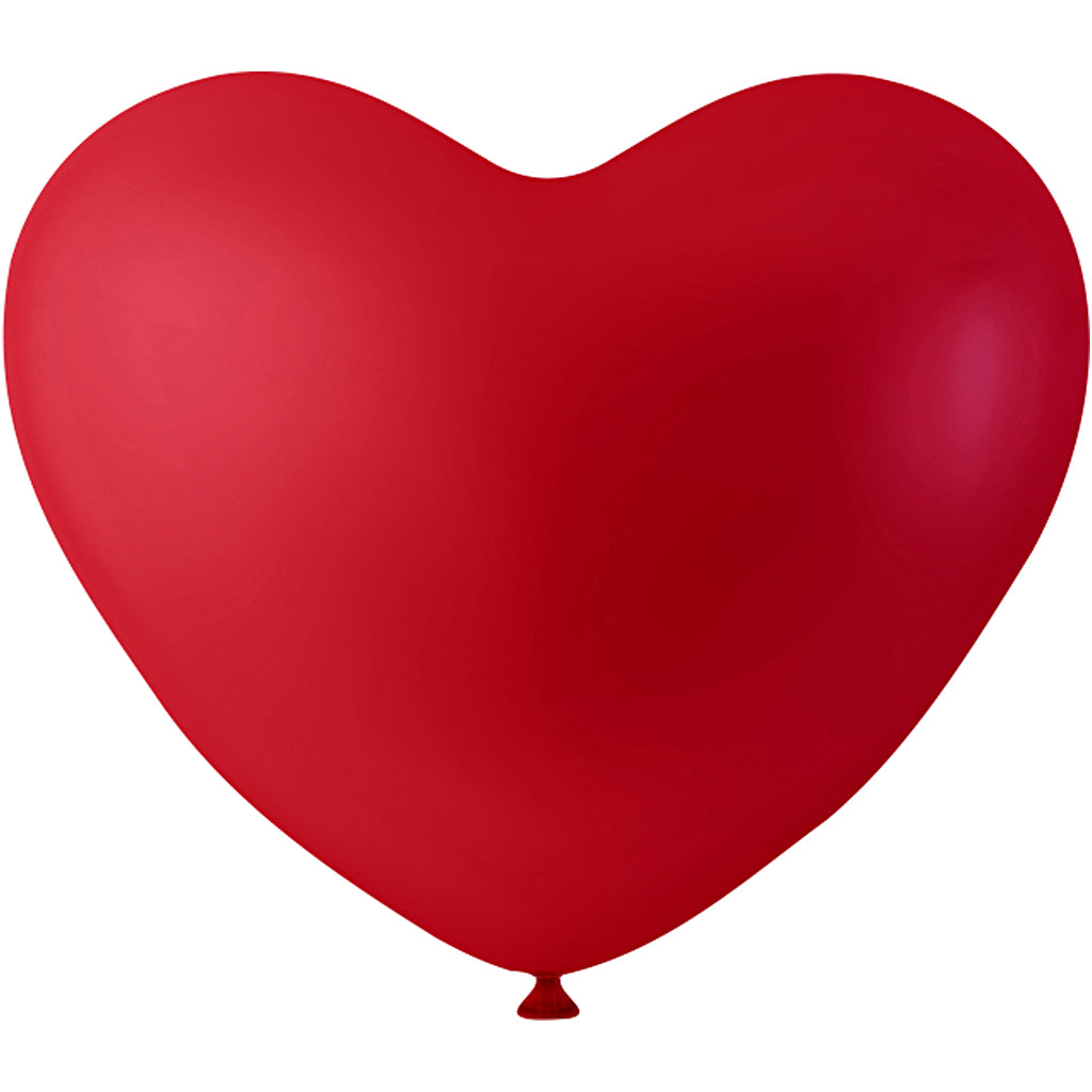 Globos de empresa Creativ, corazón, rojo, 8 piezas 1 caja