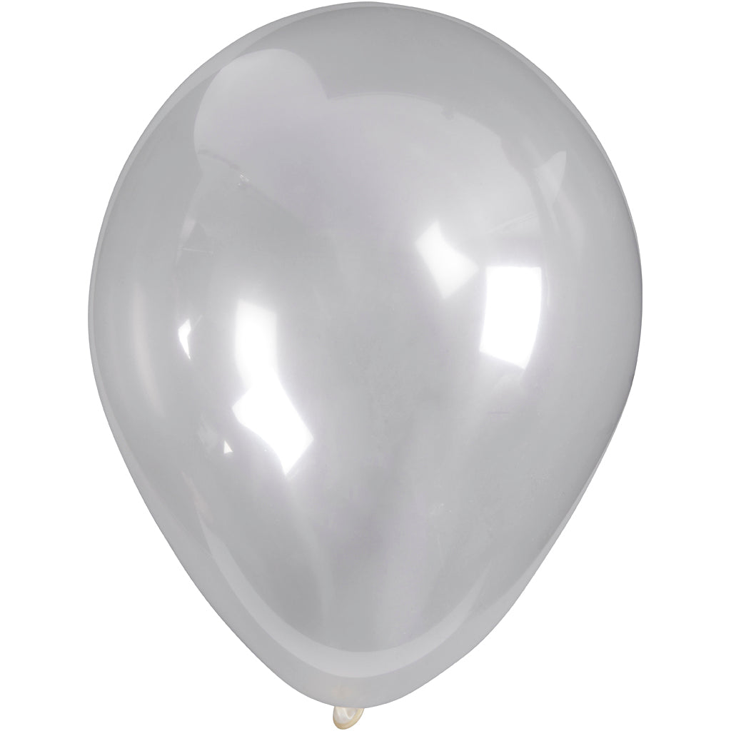 Palloncini aziendali Creativ, rotondi, d 23 cm, trasparenti, 10 pezzi 1 scatola