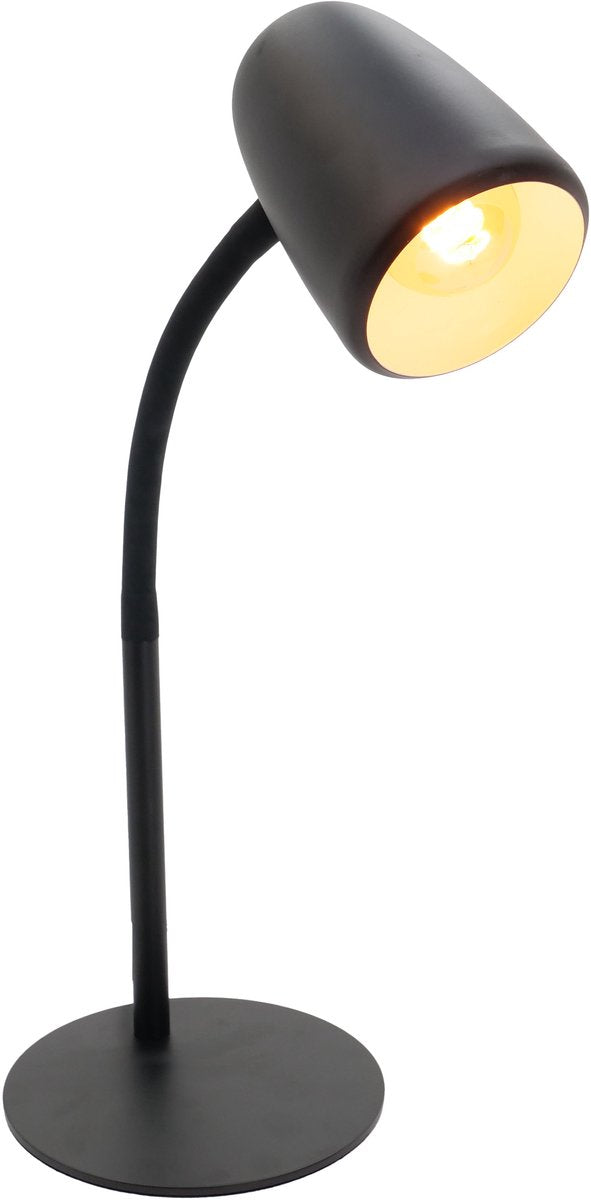Eglo carlo tafellamp - bureaulamp - e14 - 46 cm - zwart - kantelbaar