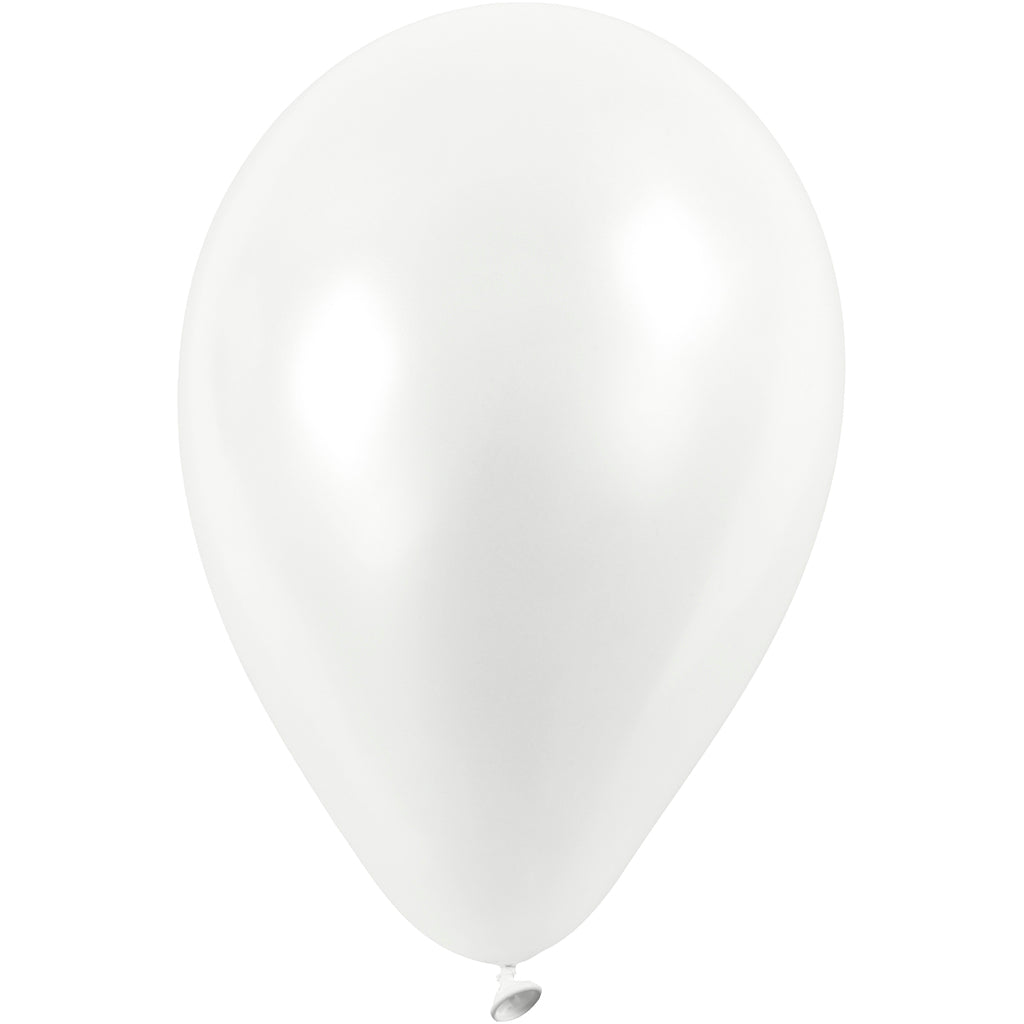 Palloncini aziendali Creativ, d 23 cm, bianchi, 10 pezzi 1 scatola