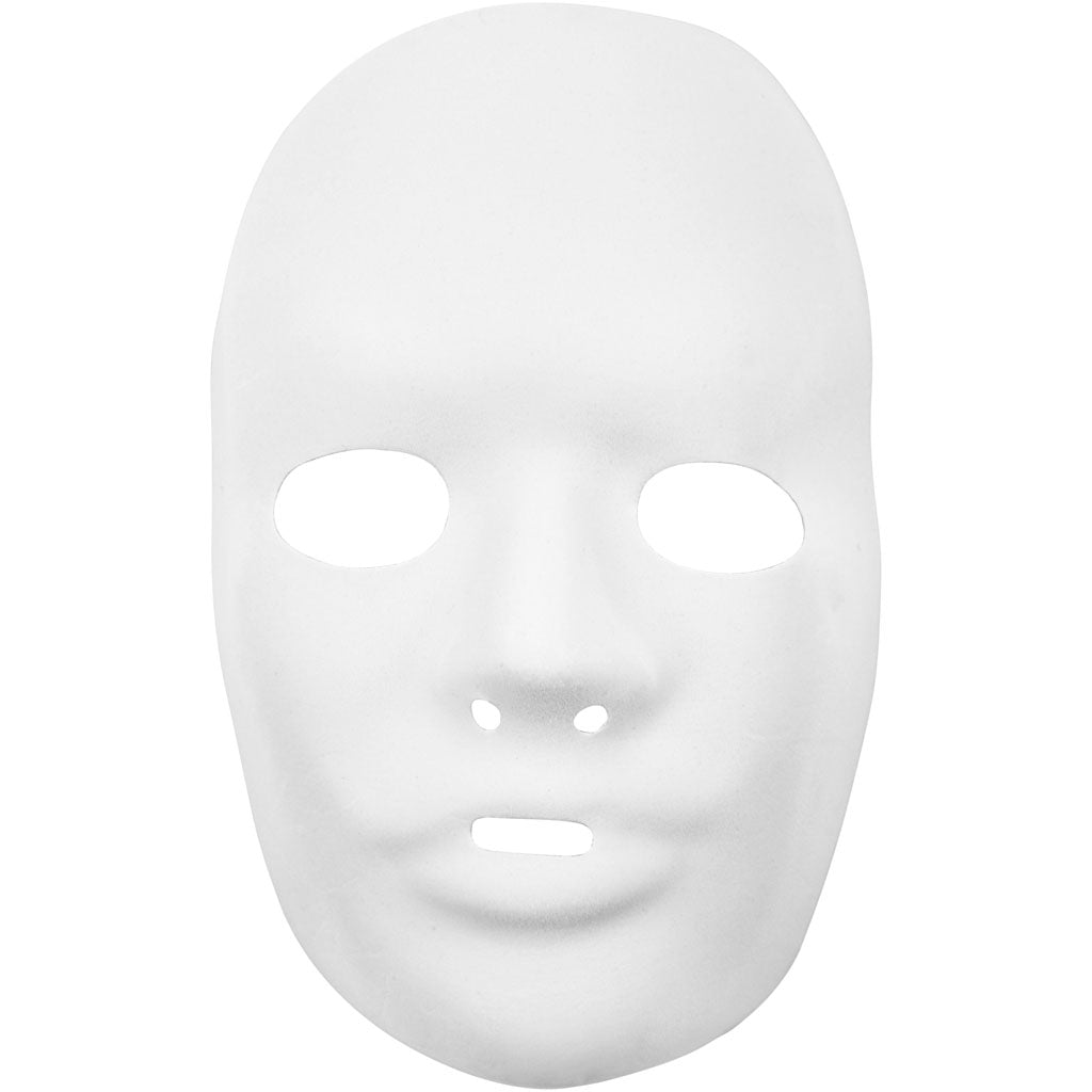 CREATIV Company Plastic Mask White, 24x25.5 cm