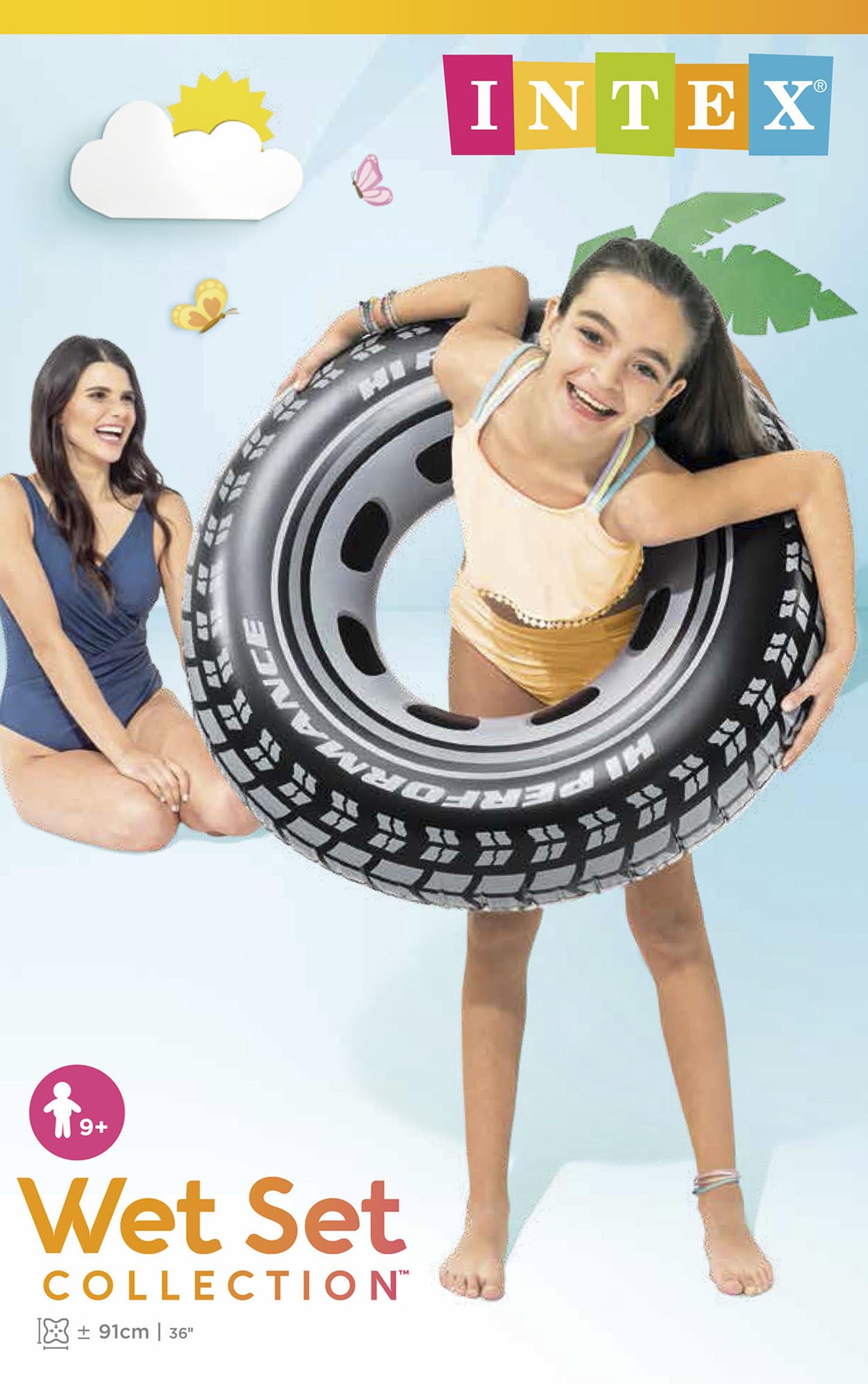 Piscina de neumáticos de coche Intex 91cm