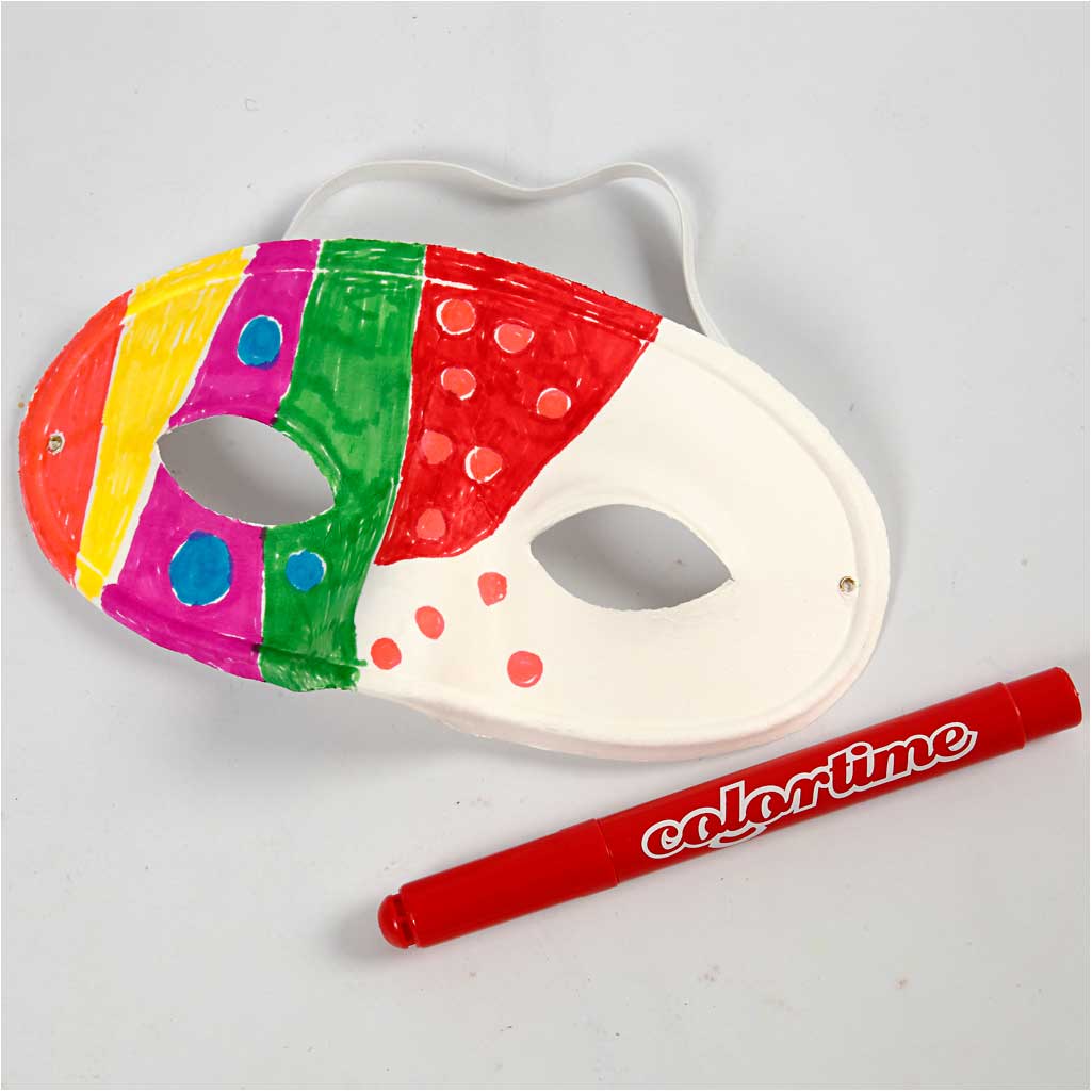 Http: www.cchobby.nl masker-h-9-5-cm-b-18-5-cm-wit-10-stuk-1-doos