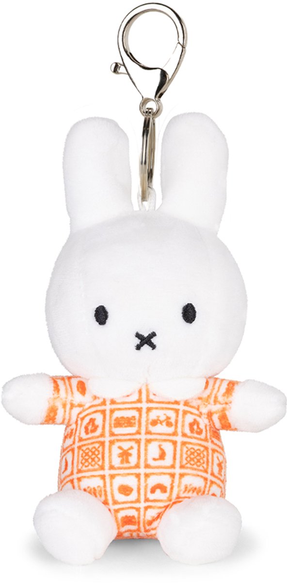 Bon ton toys nijntje - dutch orange keychain - 10 cm - 4''