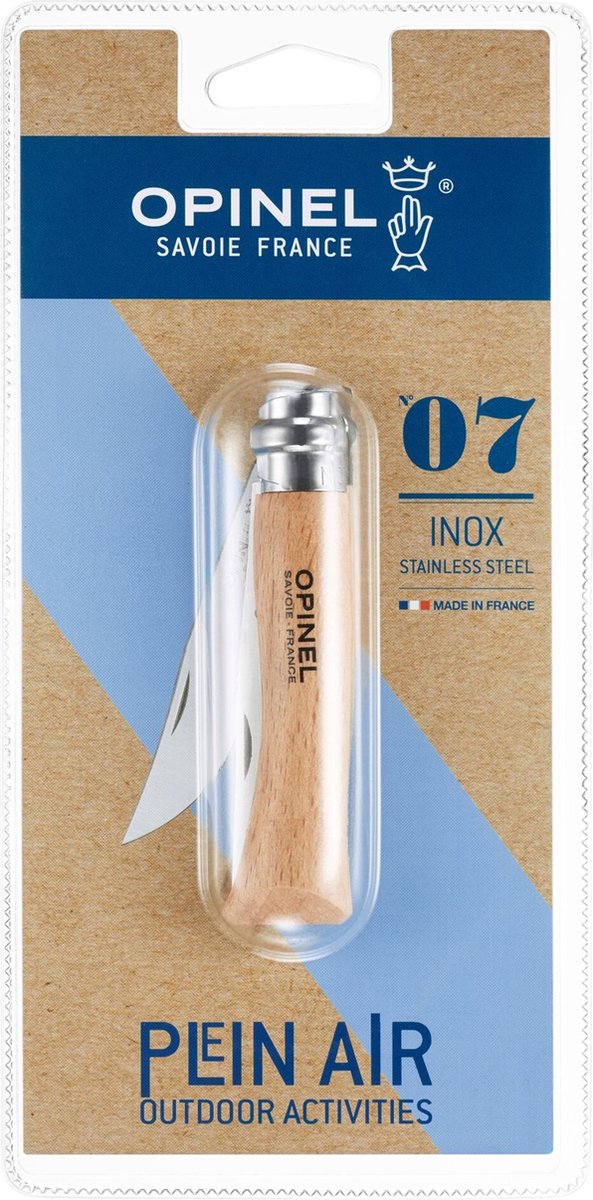 Navaja Opinel no.7 - acero inoxidable - madera
