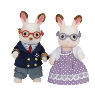 Epoch Sylvanian Families 5190 Chocolate Rabbit Nonni Set