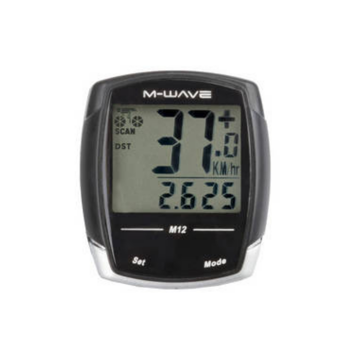 COMPUTER BICYCLE M-WAVE 12 FUNZIONI NERO