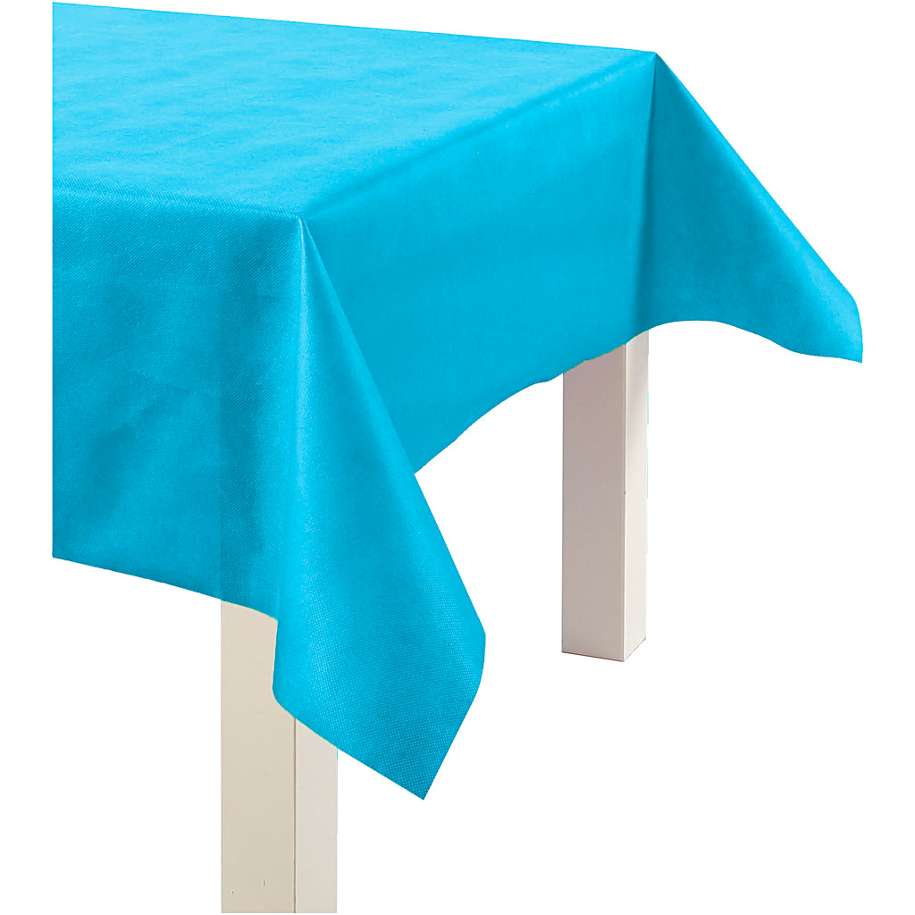 Tovaglia aziendale Creativ in finto tessuto, l: 125 cm, 70 gr, turchese, 10 m 1 rotolo
