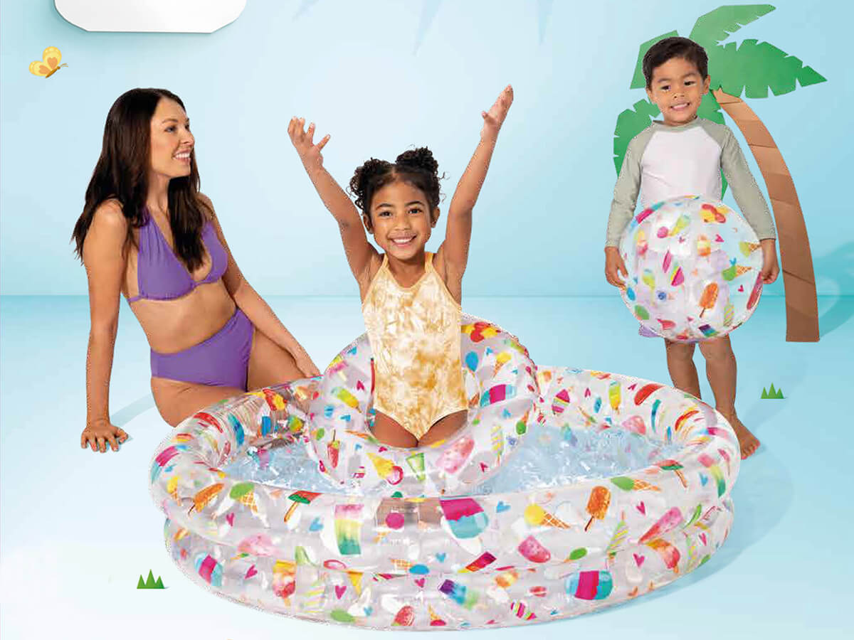 Tan afrutado juego de piscinas