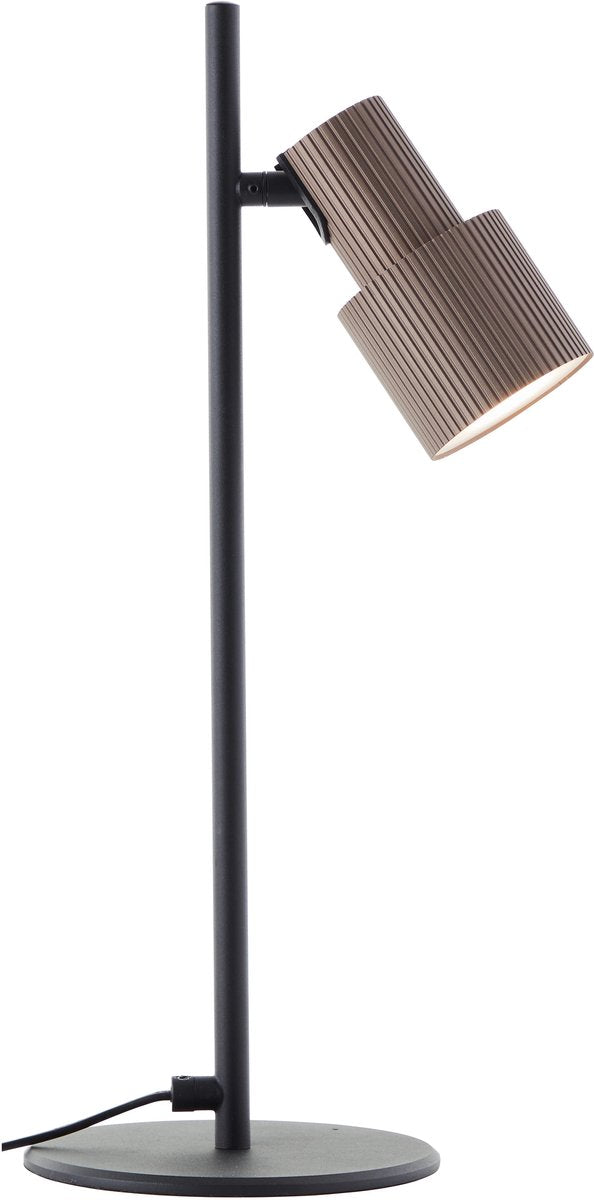 Brilliant cadice - lampada da tavolo - led 1xgu10 escl. - bronzo - nero