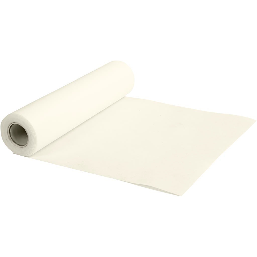 Runner da tavolo Creative Company in tessuto sintetico, L: 35 cm, 70 g, crema, 10 m 1 rotolo