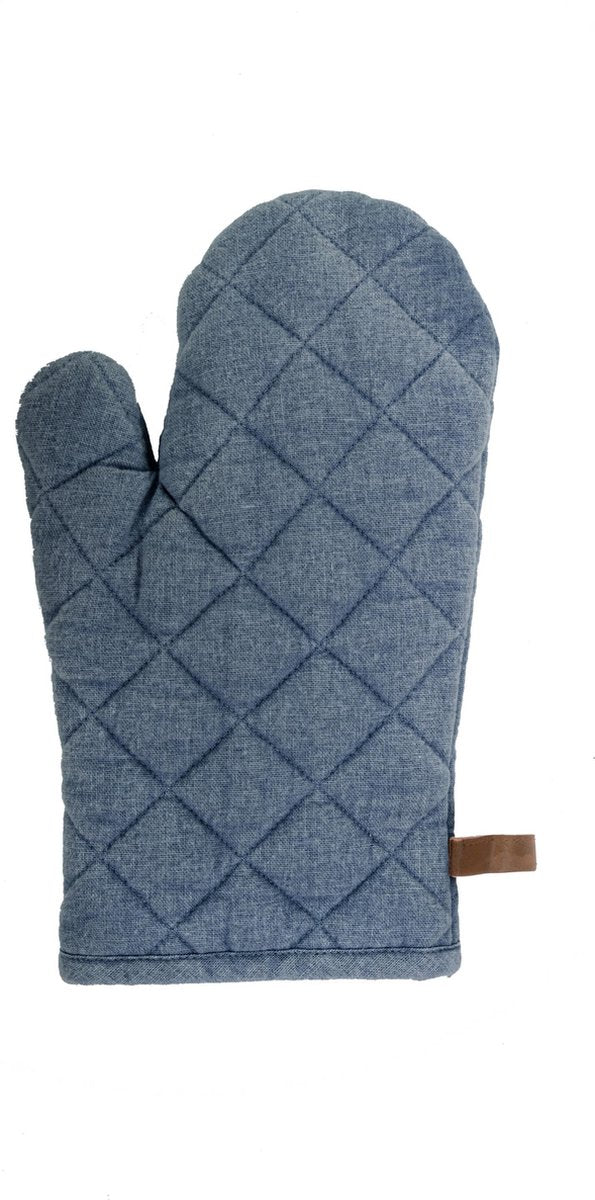 Tiseco ovenwant myrna 18x28cm, blue