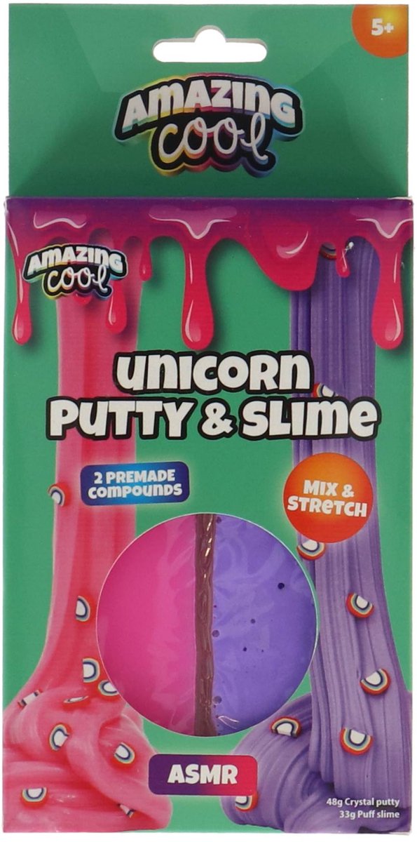 Amazing cool - crystal putty - stretchy sand - unicorn