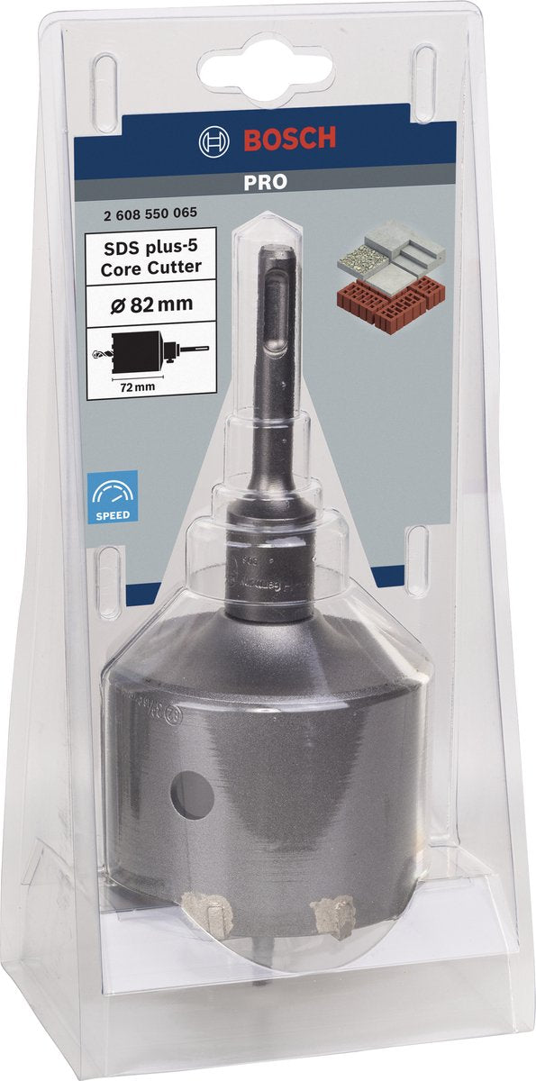 Juego de cortadores de núcleo Bosch pro sds plus-5, 82 x 54 x 72 mm