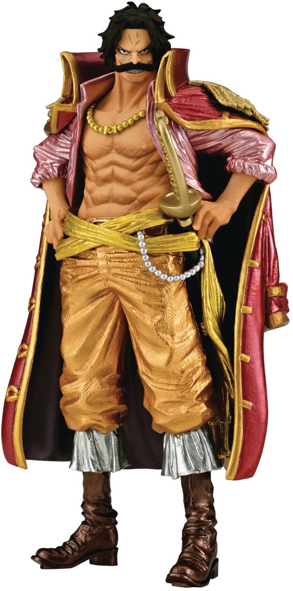 Banpresto co., ltd. one piece - king of artist - gol d. roger statue 23cm