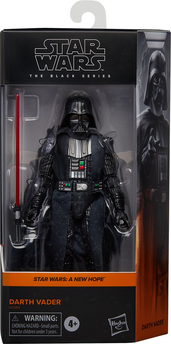 Action figure Hasbro Star Wars Episodio IV Black Series Darth Vader action figure da 15 cm