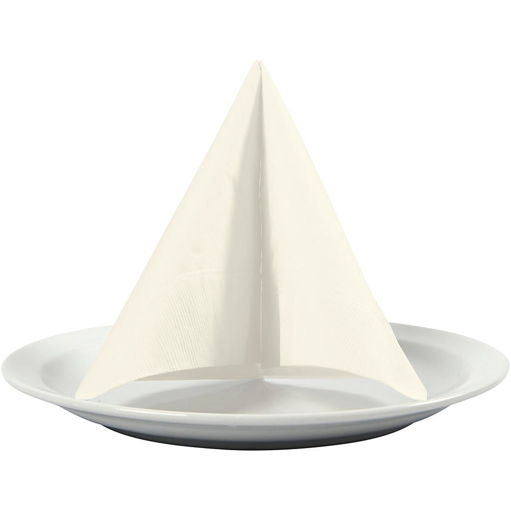 Servilletas Creativ company, dorso blanco, medidas 33x33 cm, blanquecino, 20 piezas 1 caja
