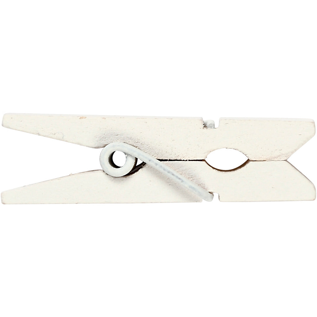 Minipinza para ropa Creativ company, tamaño 35x7 mm, grosor 9 mm, blanco, 20 piezas 1 caja