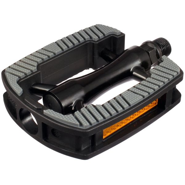 Marwi Pedal Set SP-821 con House de aluminio Anti Slip Glossy Negro con incrustación gris (Embalaje del taller)
