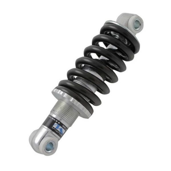 M-wave achterdemper 150 mm in alluminio argento nero