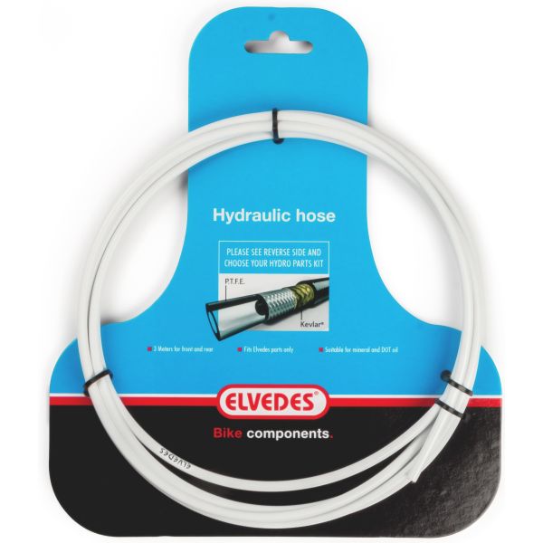 Elvedes de tubería hidráulica con revestimiento PTFE y protección de Kevlar - blanco (3 metros en el mapa)