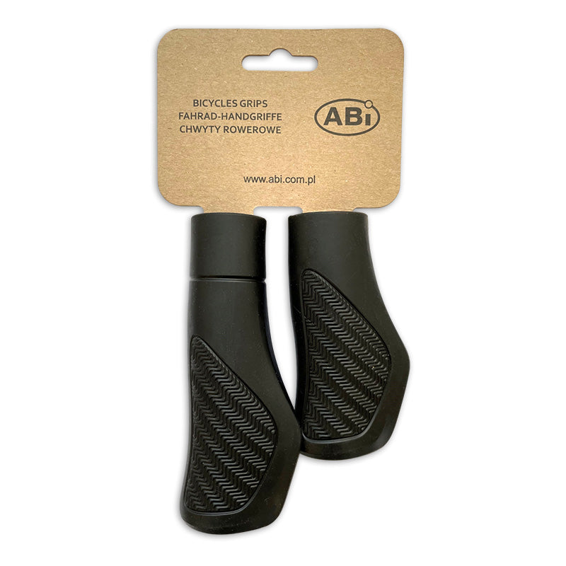 Handles negros de Abi, TPE SEB, flexible, fuerte, resistente a los rayos UV, 130 mm, 95 mm