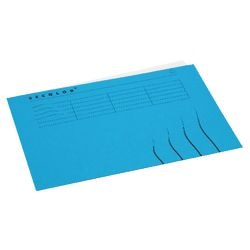 Binnenmappen djois a6000-546 karton 225g m2 folio blauw gelijkzijdig bedrukt