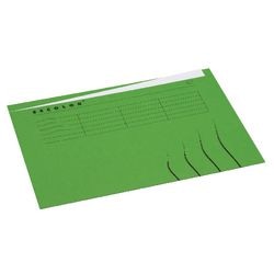 Binnenmappen djois a6002-445 karton 225g m2 a4 groen ongelijkzijdig bedrukt