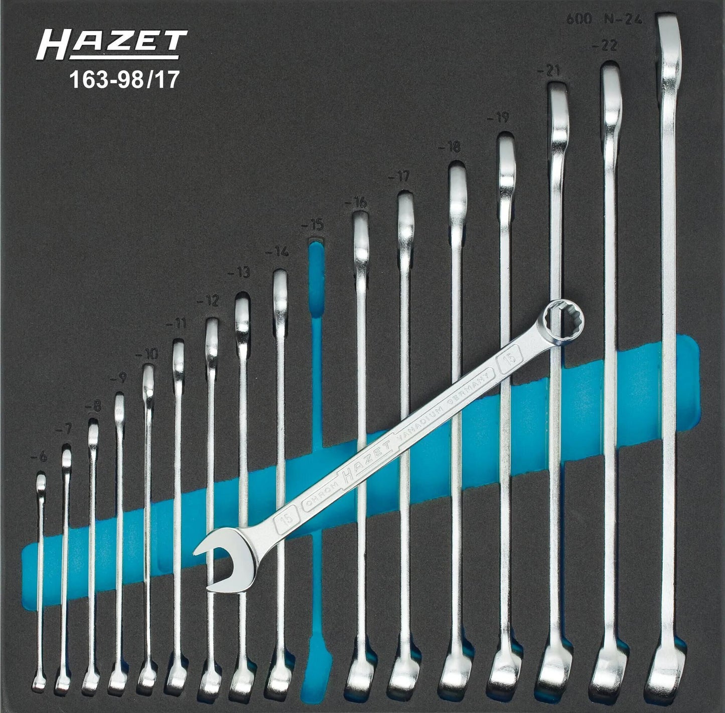 HAZET RING MAW SET 17 PC INTERT SITTERA-SYST.