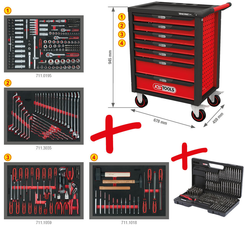 KS Tools Tools Trolleys RacingLine KS Tools 515 PCS.