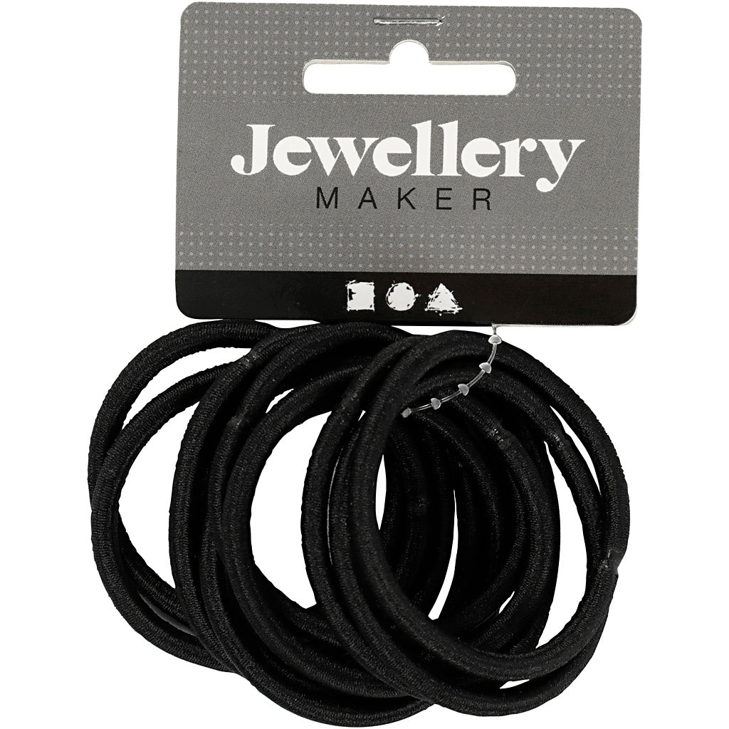 Elastico per capelli Creativ Company, d 45 mm, nero, 10 pezzi 1 scatola