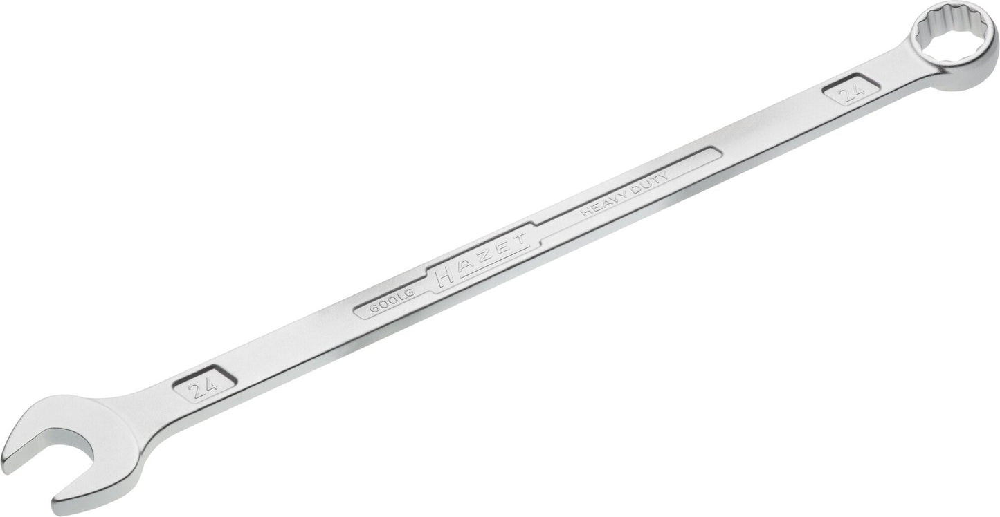 Llave de boca Hazet de estrella versión extralarga y estrecha 600lg-24 perfil de tracción exterior de doce lados SW 24 mm