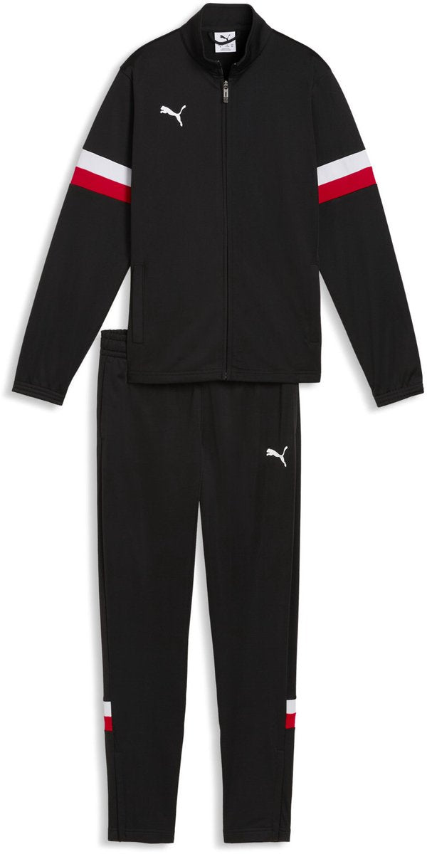 Chándal unisex Puma individualrise tracksuit jr - negro-blanco-rojo