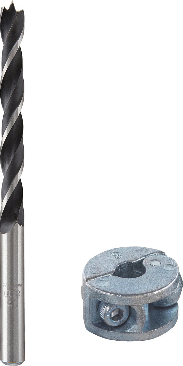 Wolfcraft - punta per legno per tasselli da 8 mm - punta elicoidale per tasselli - 2732000