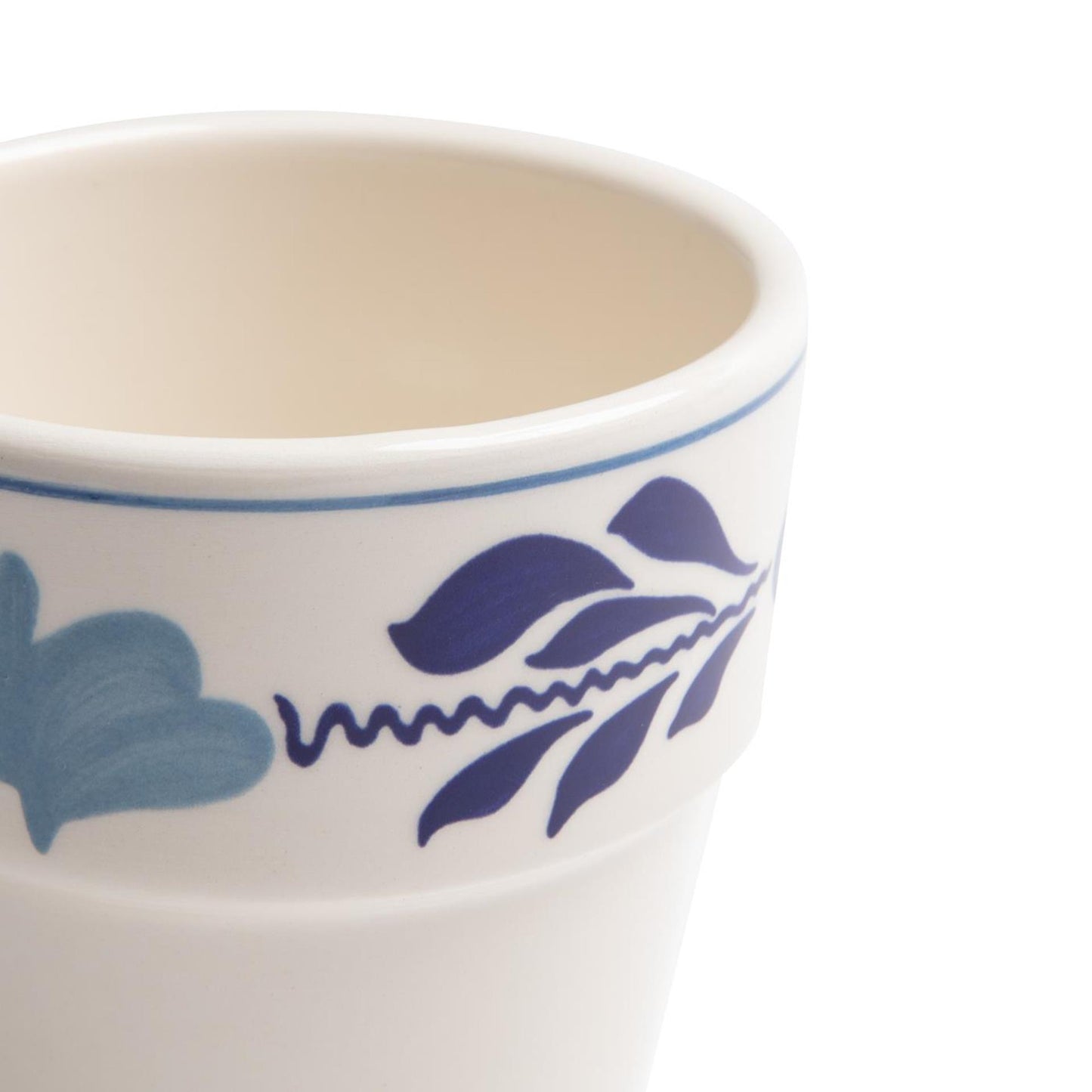 Boerenbont boerenblauw melkbeker 0,25l decor doos a 6 stuks
