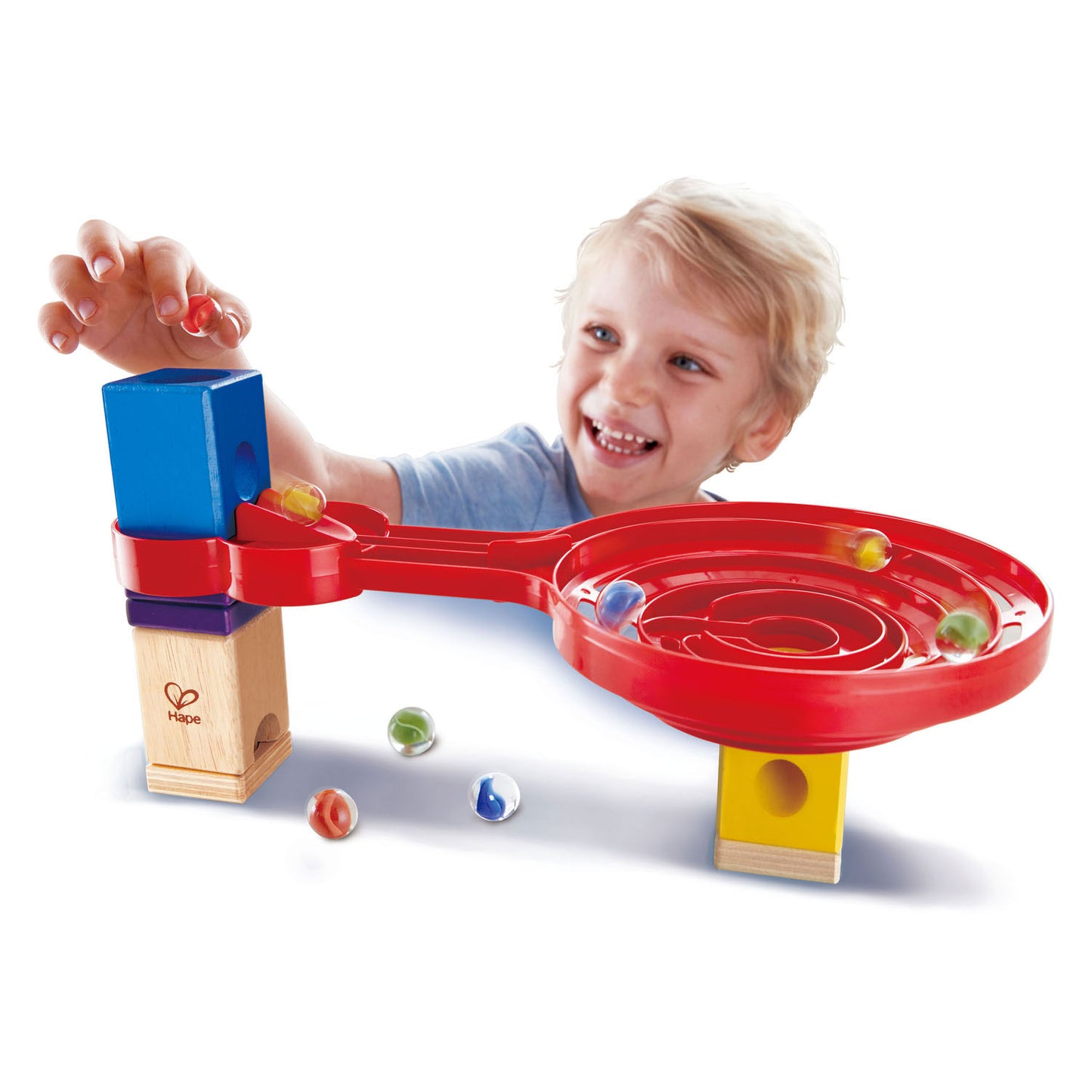 HAPE a spirale a doppia faccia Knikkerbaan. 9dlg.