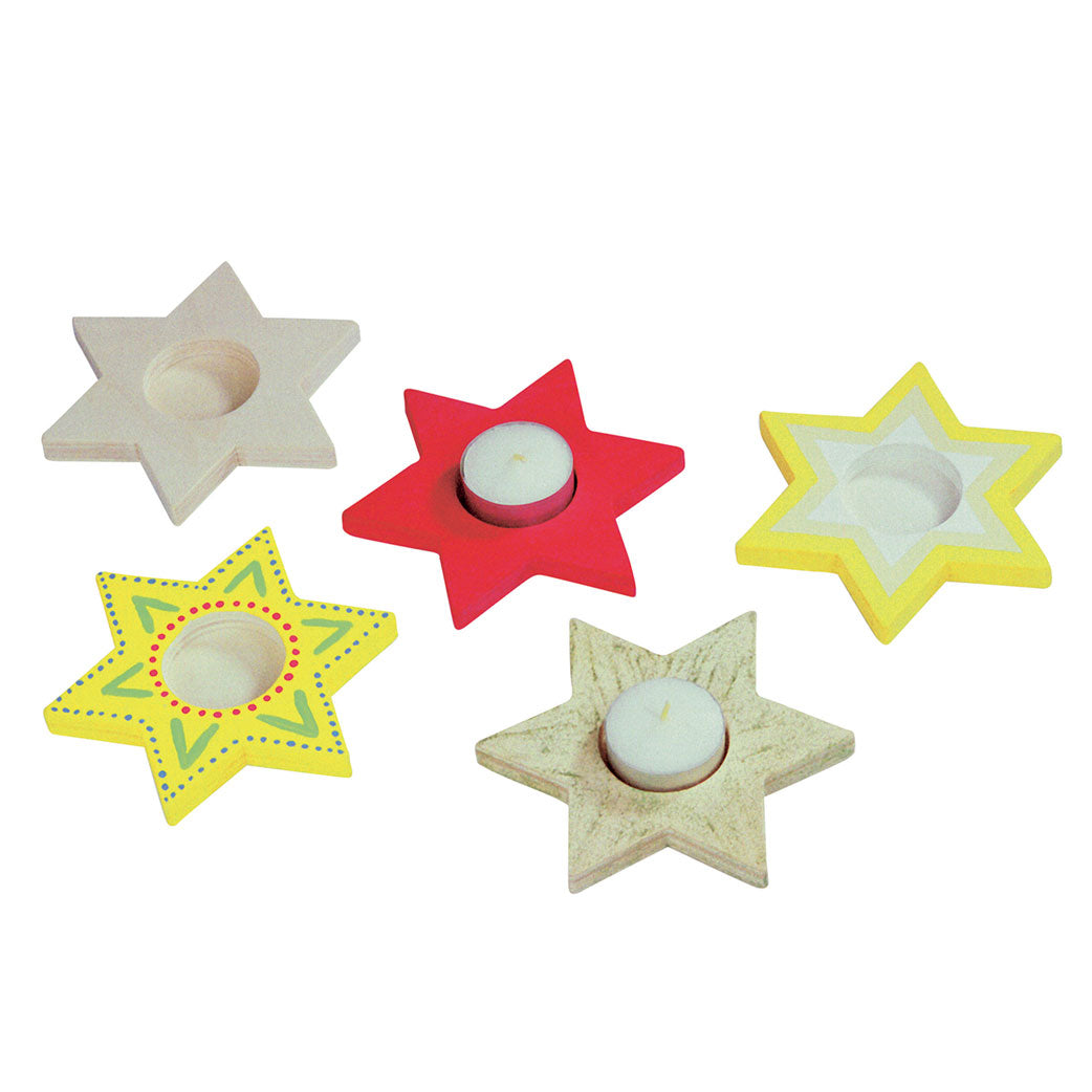Colora la tua stella del titolare di tealight