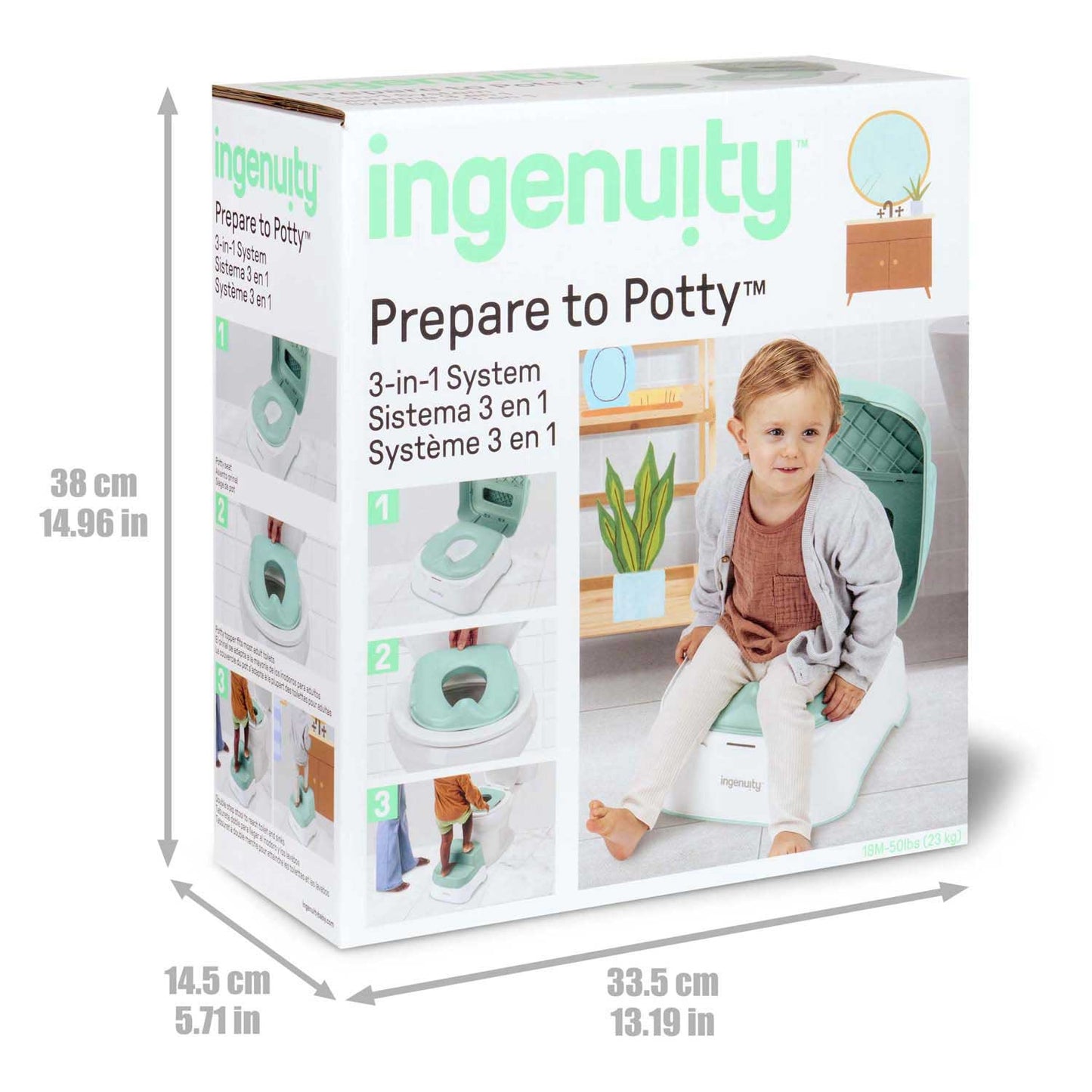 Sistema 3 in 1 per l'addestramento al WC Abi