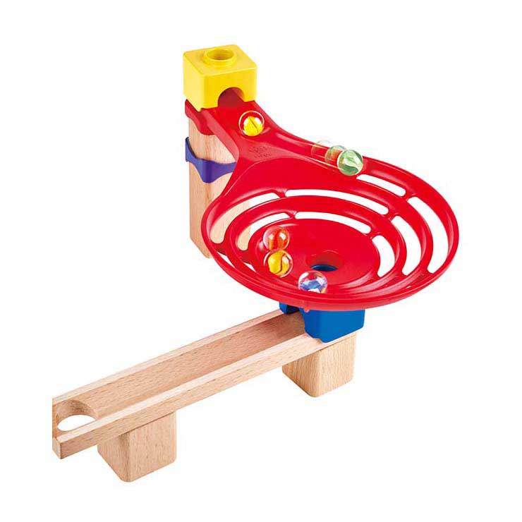 Set domino con binari per biglie in legno Hape - 50 pezzi.