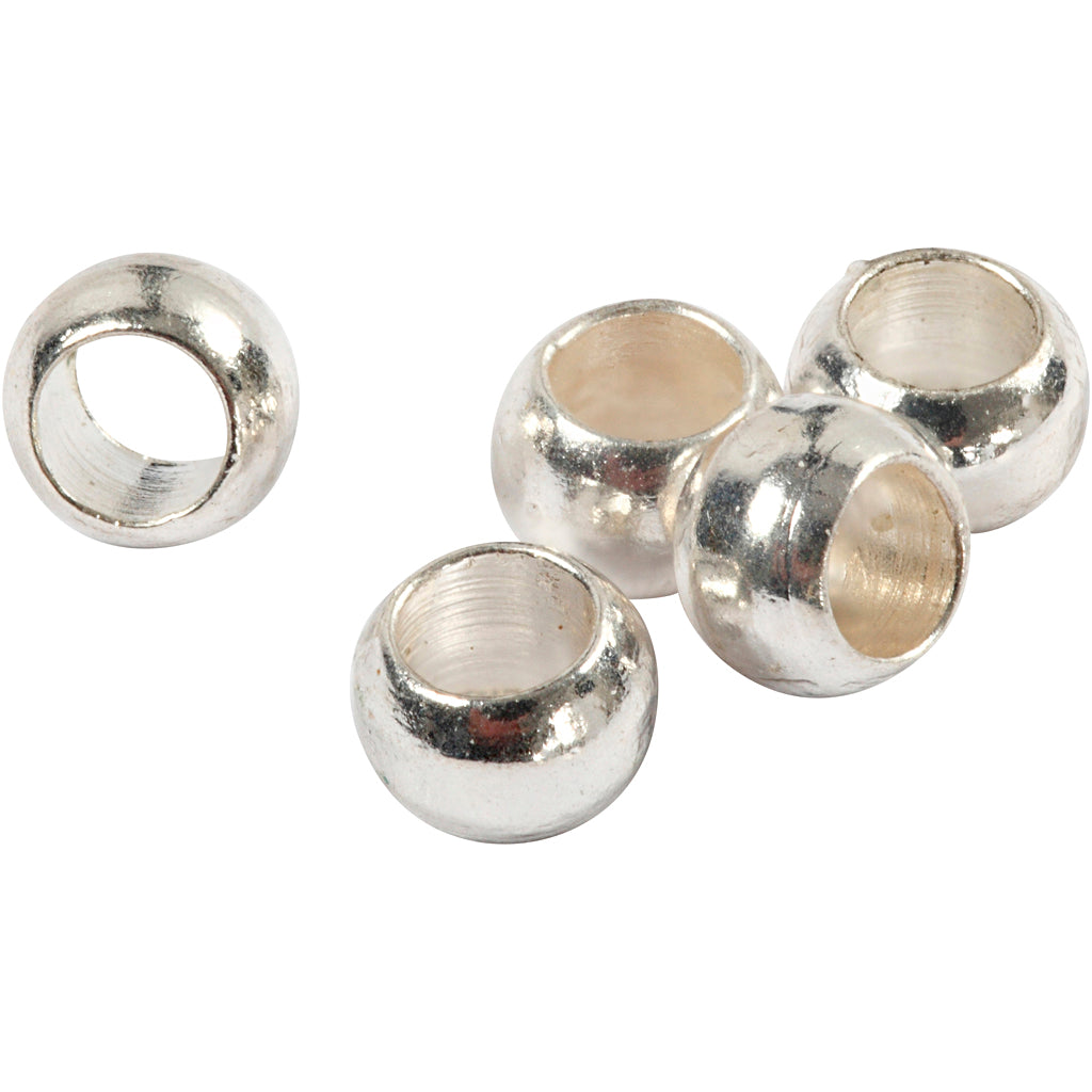 Perline a crimpare dell'azienda Creativ, d 2,5 mm, argento, 100 pezzi 1 scatola